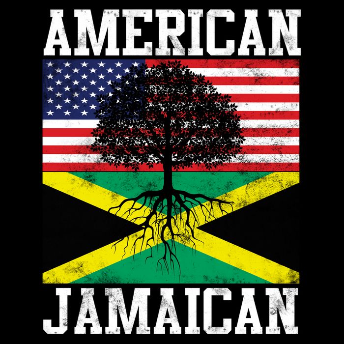 Jamaican American Flag Grown Roots Baby Bodysuit