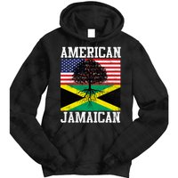 Jamaican American Flag Grown Roots Tie Dye Hoodie