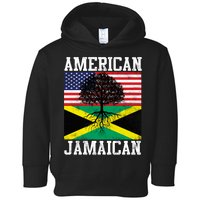 Jamaican American Flag Grown Roots Toddler Hoodie