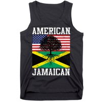 Jamaican American Flag Grown Roots Tank Top