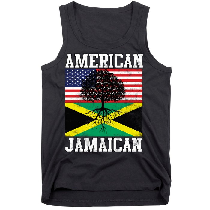 Jamaican American Flag Grown Roots Tank Top