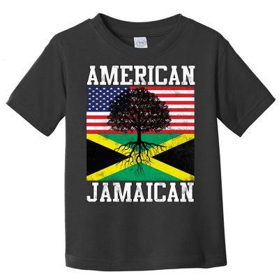 Jamaican American Flag Grown Roots Toddler T-Shirt