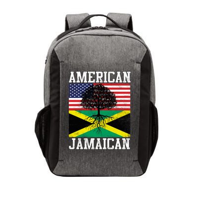 Jamaican American Flag Grown Roots Vector Backpack