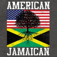 Jamaican American Flag Grown Roots Vector Backpack