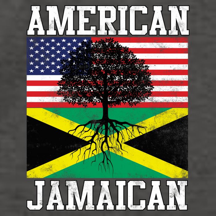 Jamaican American Flag Grown Roots Vector Backpack
