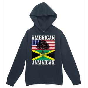 Jamaican American Flag Grown Roots Urban Pullover Hoodie