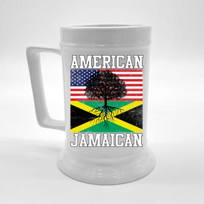 Jamaican American Flag Grown Roots Beer Stein