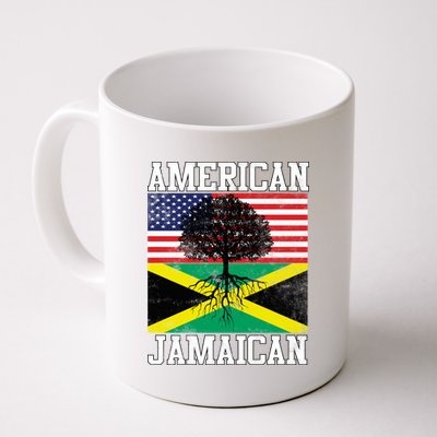 Jamaican American Flag Grown Roots Coffee Mug