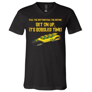 Jamaican Bobsled Team V-Neck T-Shirt