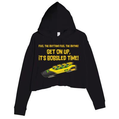 Jamaican Bobsled Team Crop Fleece Hoodie