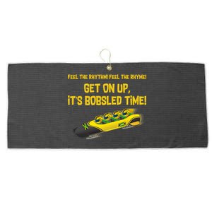 Jamaican Bobsled Team Large Microfiber Waffle Golf Towel