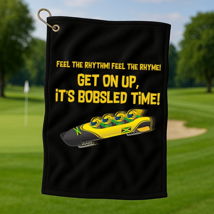 Jamaican Bobsled Team Golf Towel