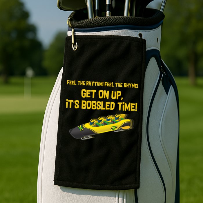 Jamaican Bobsled Team Golf Towel