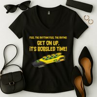 Jamaican Bobsled Team Women's V-Neck T-Shirt