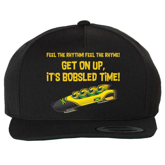 Jamaican Bobsled Team Wool Snapback Cap