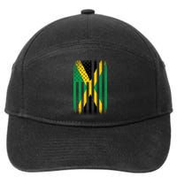 Jamaican Vintage Jamaica Flag 7-Panel Snapback Hat