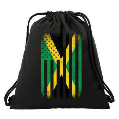 Jamaican Vintage Jamaica Flag Drawstring Bag