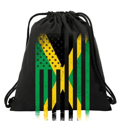 Jamaican Vintage Jamaica Flag Drawstring Bag