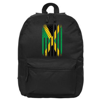 Jamaican Vintage Jamaica Flag 16 in Basic Backpack