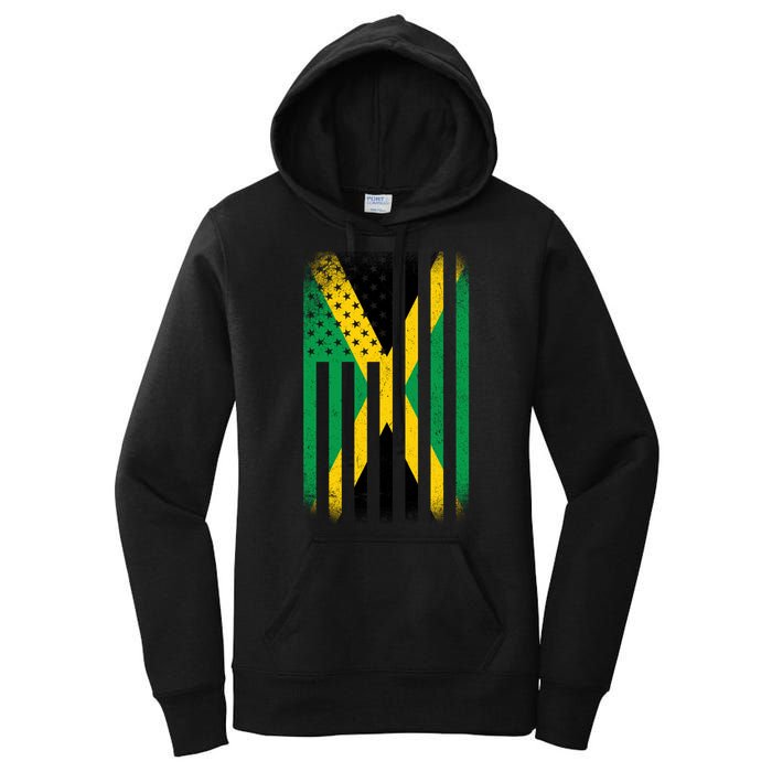 Jamaican Vintage Jamaica Flag Women's Pullover Hoodie