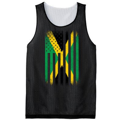 Jamaican Vintage Jamaica Flag Mesh Reversible Basketball Jersey Tank