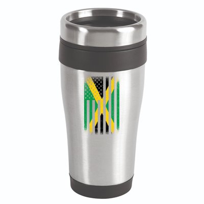 Jamaican Vintage Jamaica Flag 16oz Travel Tumbler