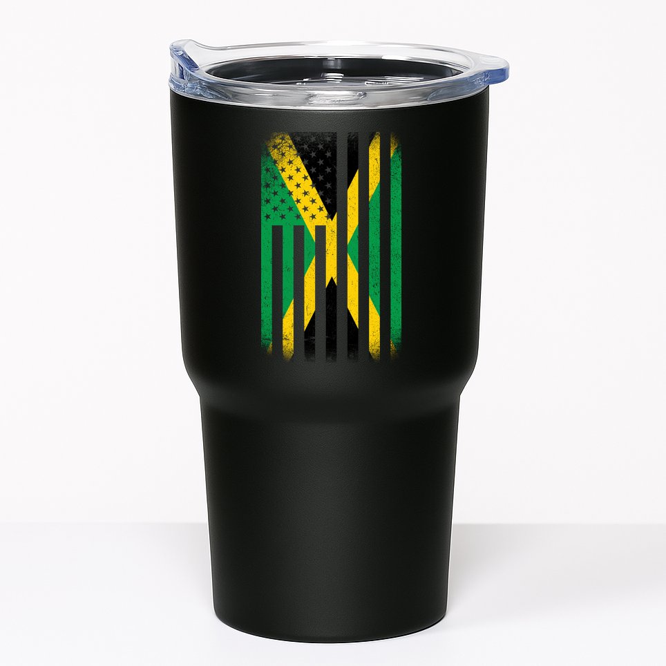 Jamaican Vintage Jamaica Flag Tumbler