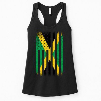 Jamaican Vintage Jamaica Flag Womens Tank Top