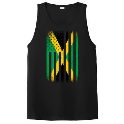 Jamaican Vintage Jamaica Flag PosiCharge Competitor Tank