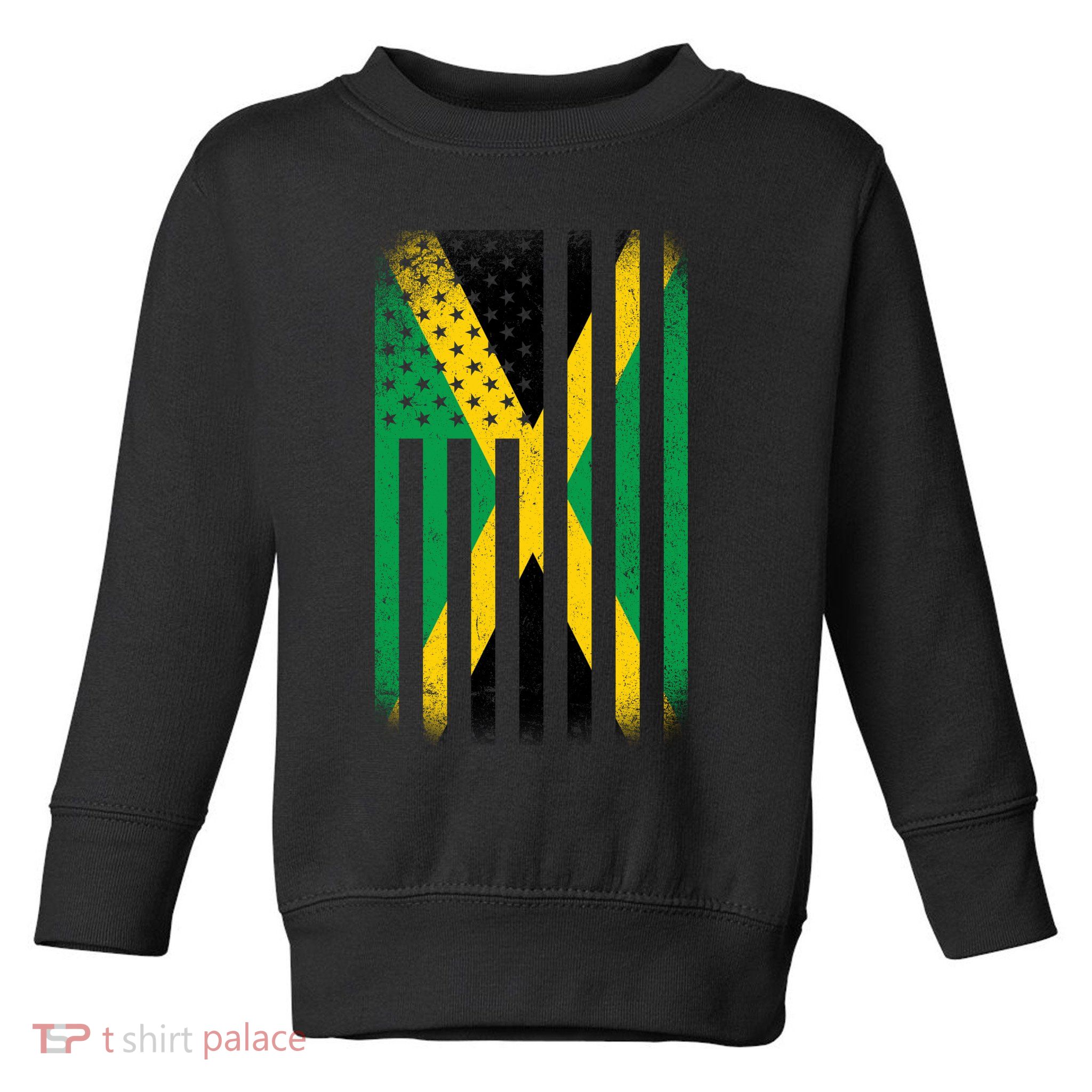 Jamaican Vintage Jamaica Flag Toddler Sweatshirt