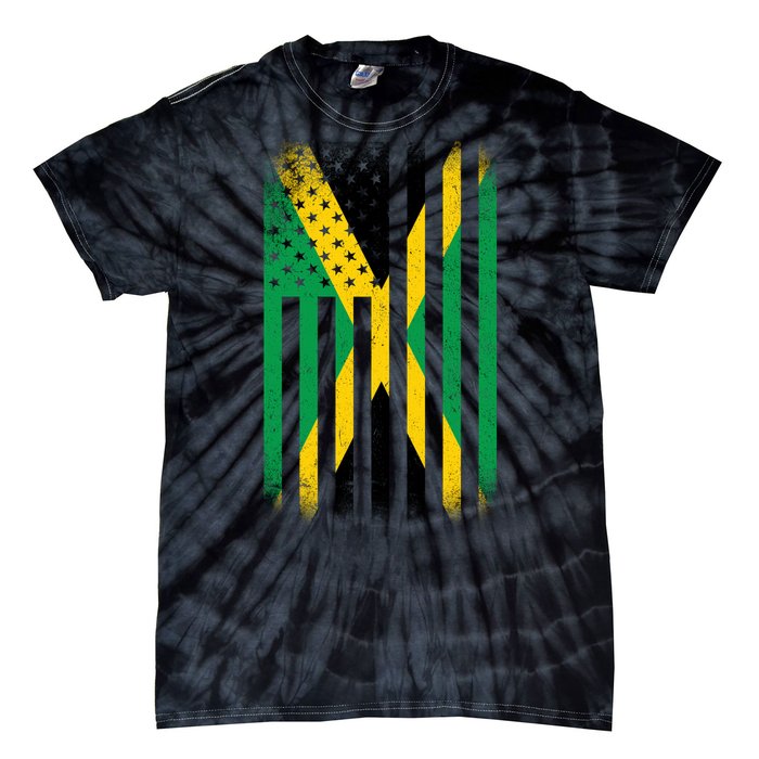 Jamaican Vintage Jamaica Flag Tie-Dye T-Shirt