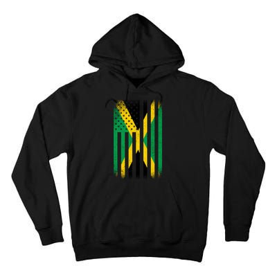 Jamaican Vintage Jamaica Flag Tall Hoodie