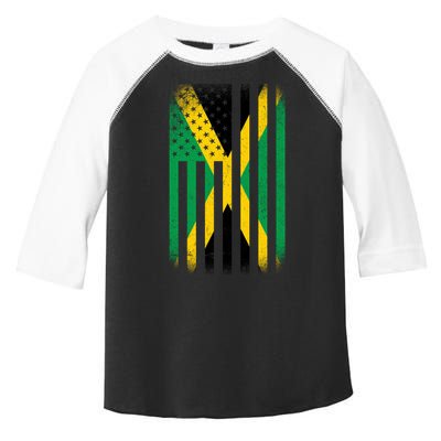 Jamaican Vintage Jamaica Flag Toddler Fine Jersey T-Shirt