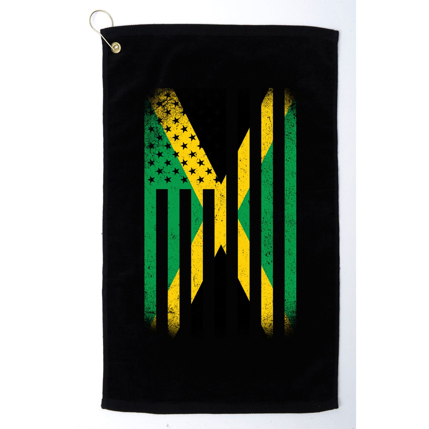 Jamaican Vintage Jamaica Flag Golf Towel
