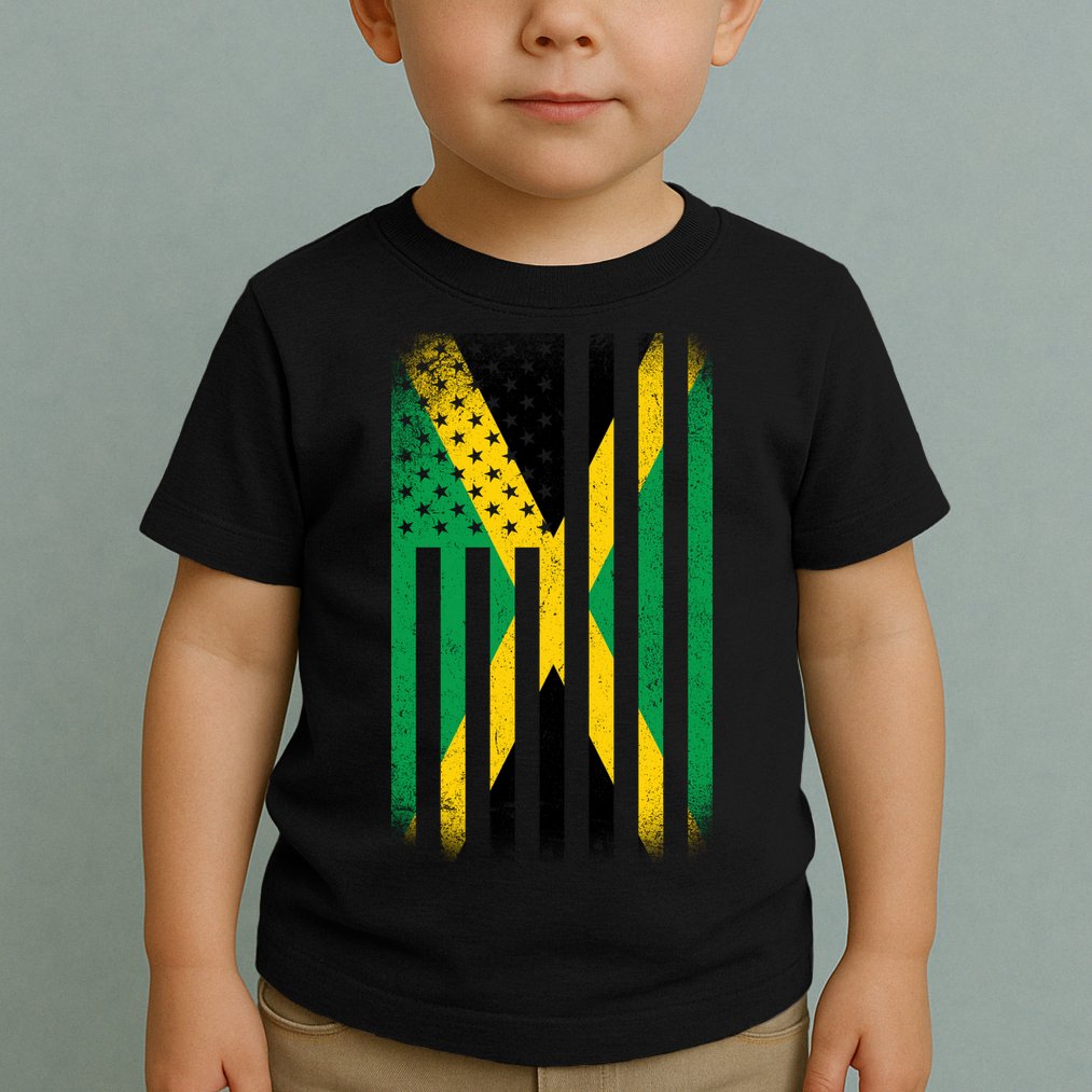 Jamaican Vintage Jamaica Flag Toddler T-Shirt