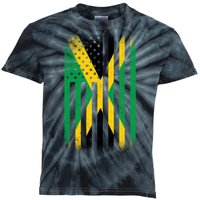 Jamaican Vintage Jamaica Flag Kids Tie-Dye T-Shirt