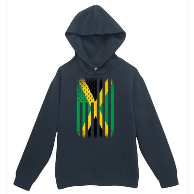 Jamaican Vintage Jamaica Flag Urban Pullover Hoodie