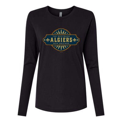 JCombs Algiers New Orleans Louisiana Womens Cotton Relaxed Long Sleeve T-Shirt