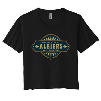 JCombs Algiers New Orleans Louisiana Women's Crop Top Tee