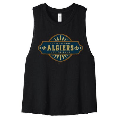 JCombs Algiers New Orleans Louisiana Women's Racerback Cropped Tank