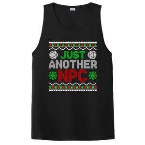 Just Another Npc Funny Tabletop Christmas D20 Ugly Sweater Gift PosiCharge Competitor Tank