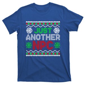 Just Another Npc Funny Tabletop Christmas D20 Ugly Sweater Gift T-Shirt