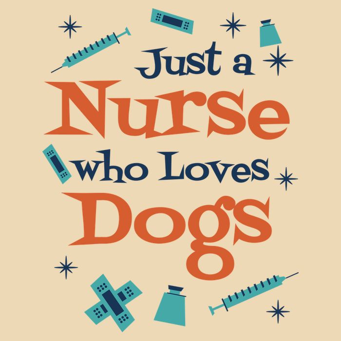 Just A Nurse Who Loves Dogs Zip Tote Bag