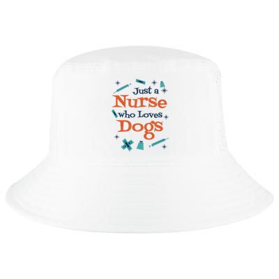 Just A Nurse Who Loves Dogs Cool Comfort Performance Bucket Hat