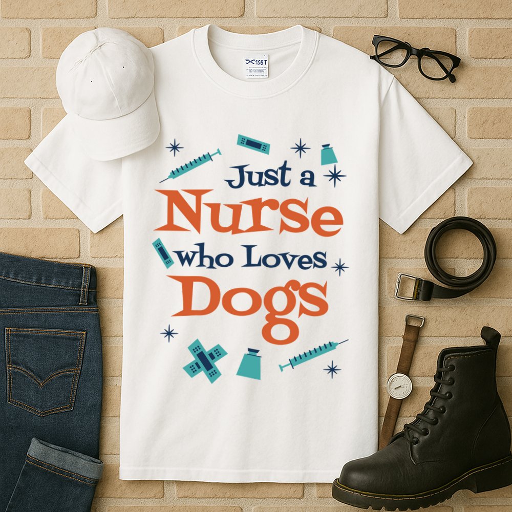 Just A Nurse Who Loves Dogs Tall T-Shirt