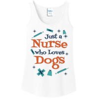 Just A Nurse Who Loves Dogs Ladies Essential Tank