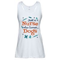 Just A Nurse Who Loves Dogs Ladies Essential Flowy Tank