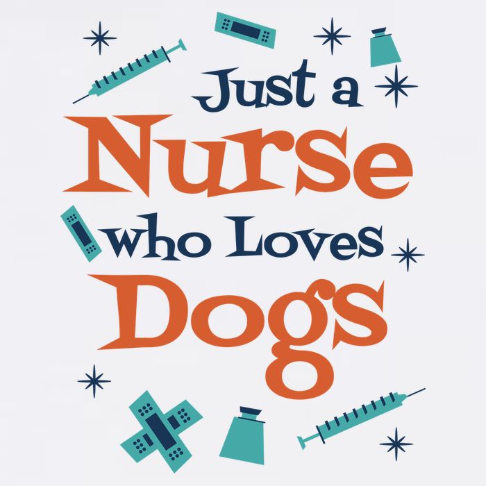 Just A Nurse Who Loves Dogs Flat Bill Trucker Hat