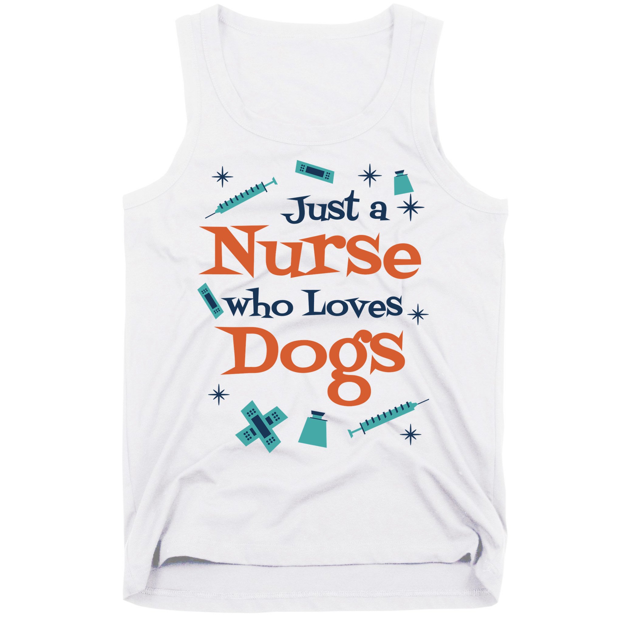 Just A Nurse Who Loves Dogs Tank Top