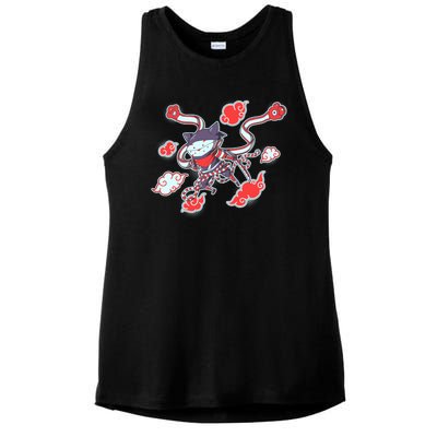 Japanese Anime Ninja Shinobi Cat Ladies PosiCharge Tri-Blend Wicking Tank